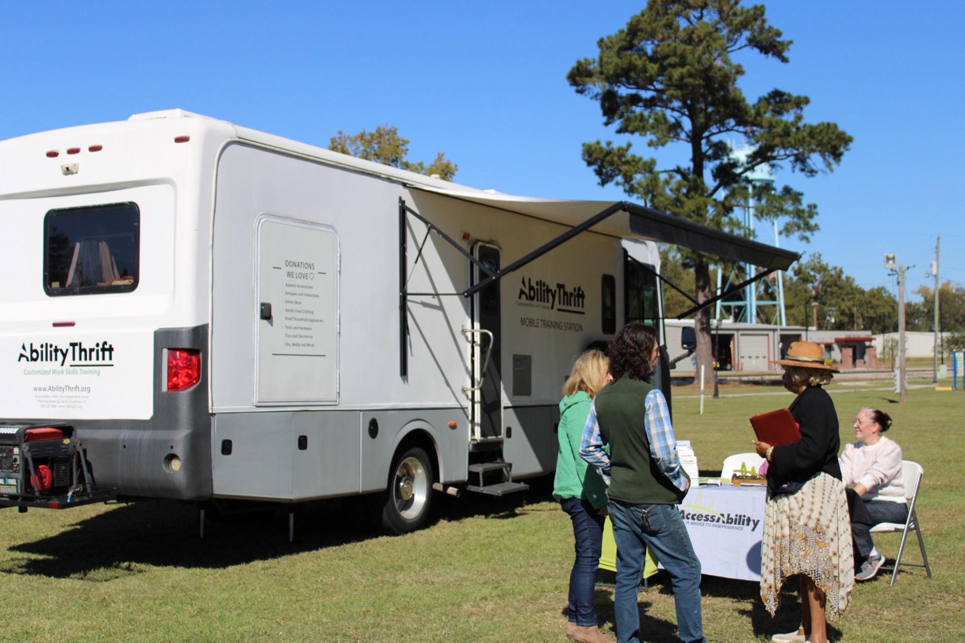 AccessAbility's branded mobile unit out in the South Carolina Lowcountry community.